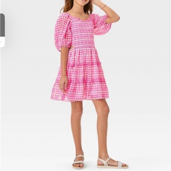 NWT! Art Class smocked dress. Pink pattern. Various sizes - Picture 2 of 9